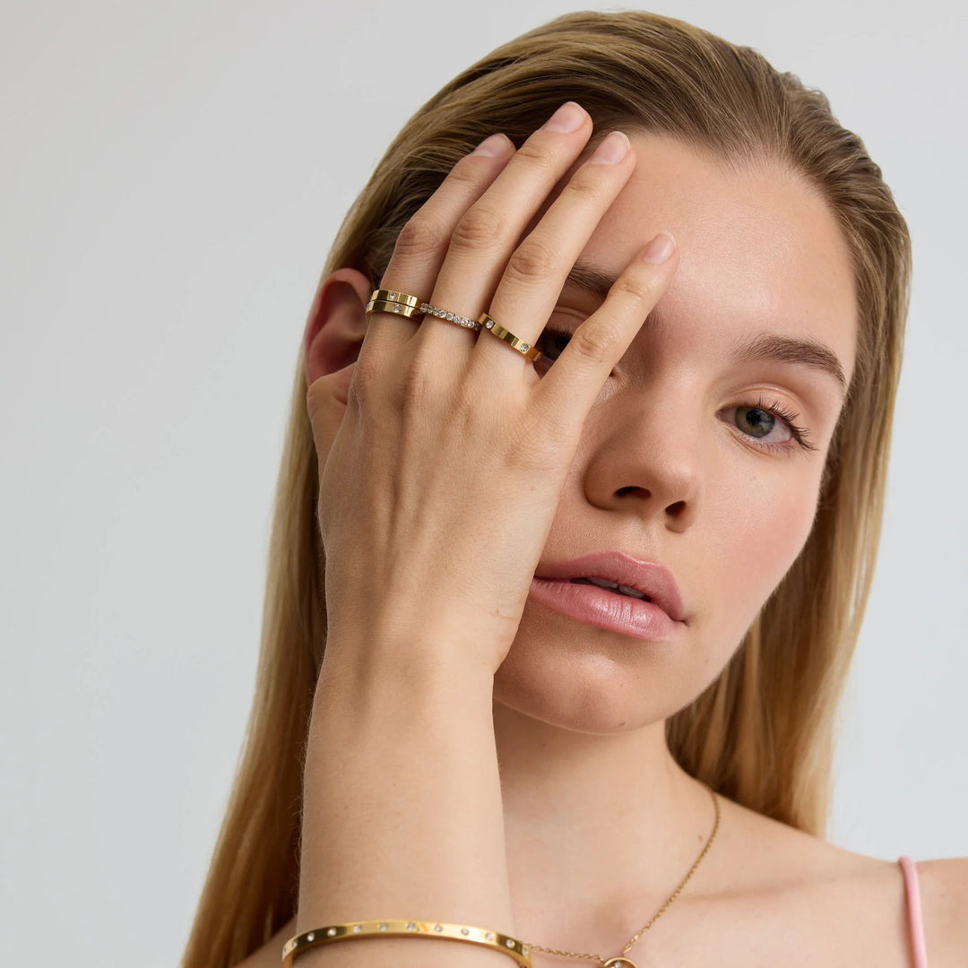 D.Louise Gold Eternity Stacking Ring