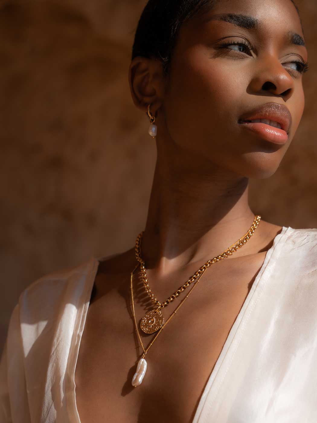Formation Co Gaia Pearl Hoop Earrings