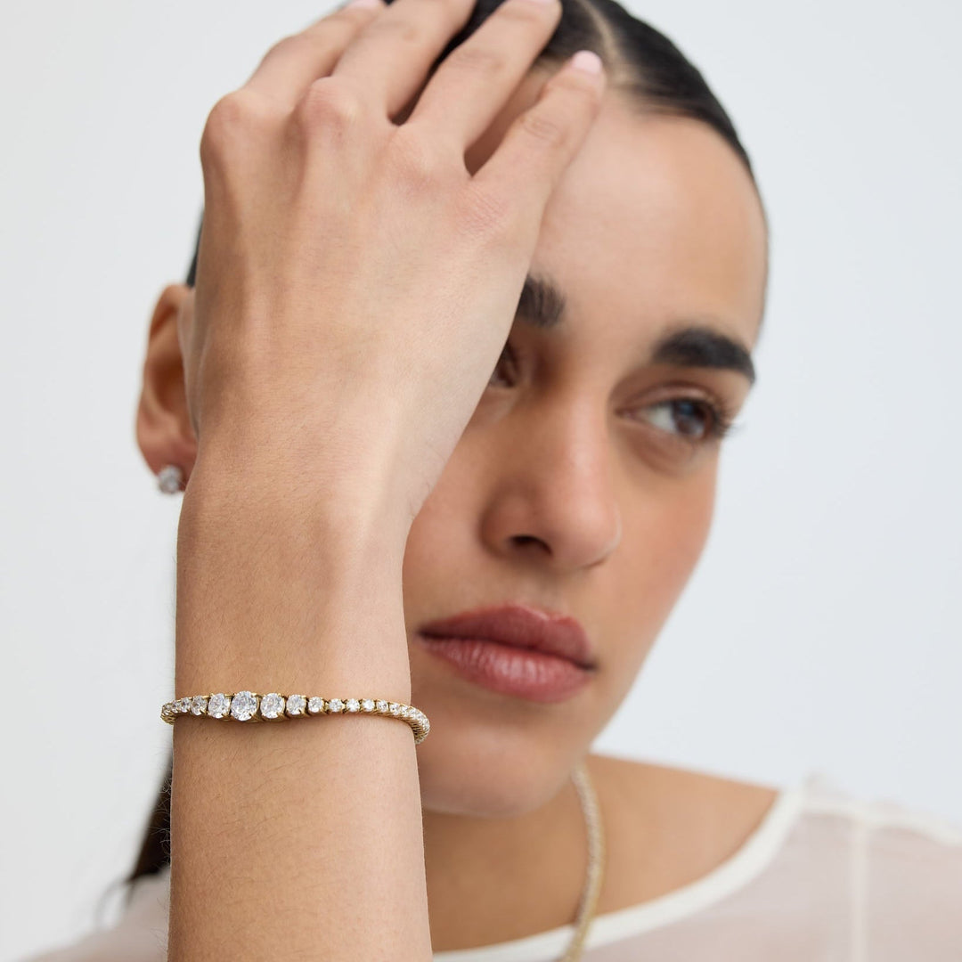 Niche Jewellery D.Louise Luxe Graduated Tennis Bracelet detail