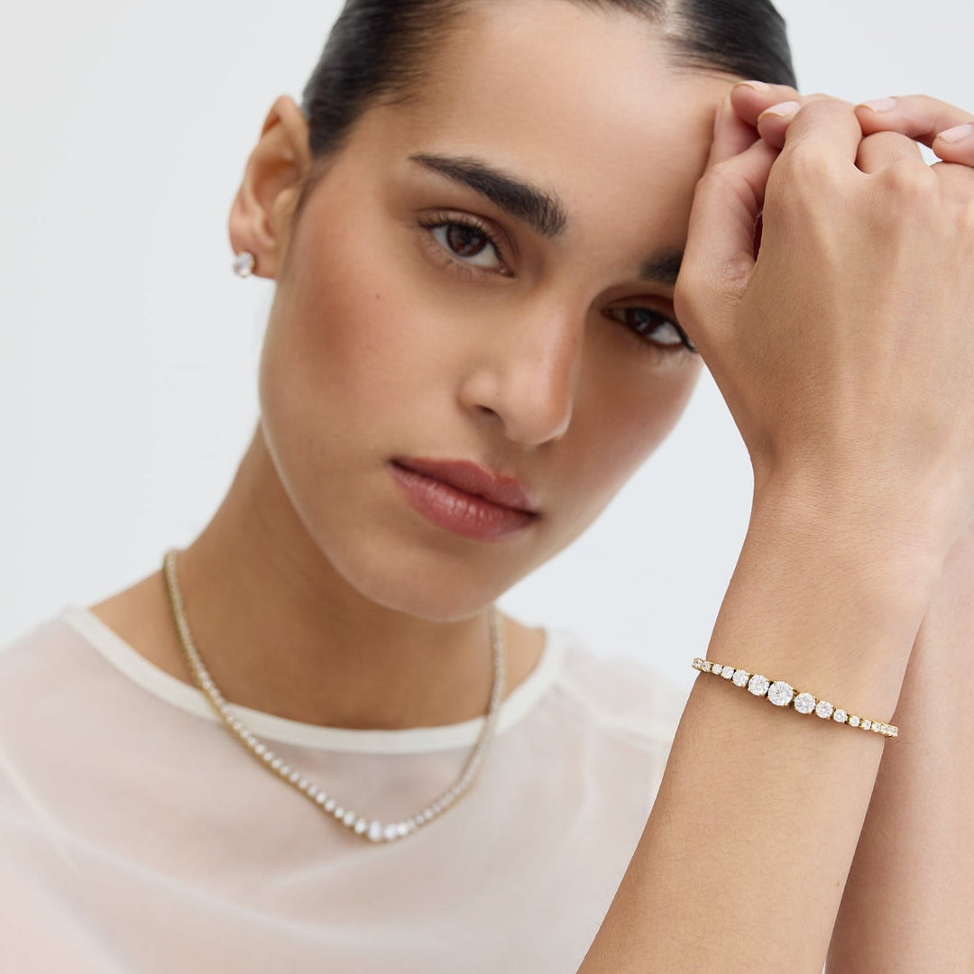 Niche Jewellery D.Louise Luxe Graduated Tennis Bracelet detail