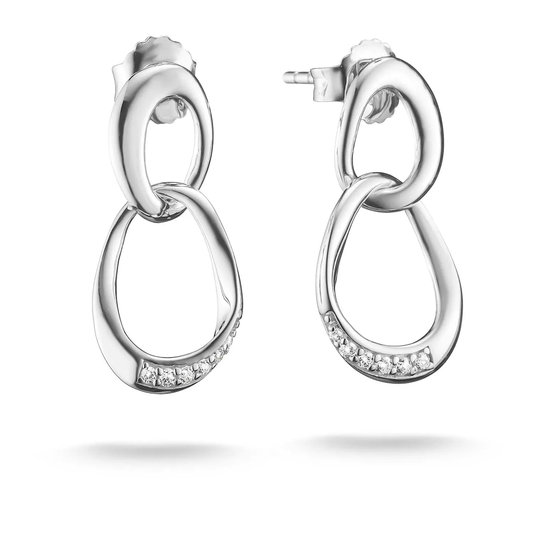 Niche Jewellery Thomas Sabo Together Silver Earrings with White Zirconia