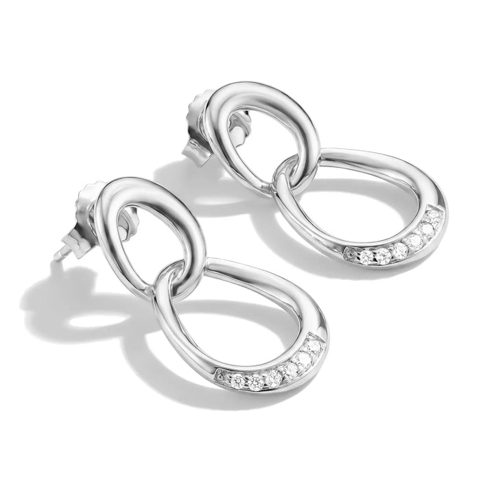 Niche Jewellery Thomas Sabo Together Silver Earrings with White Zirconia detail