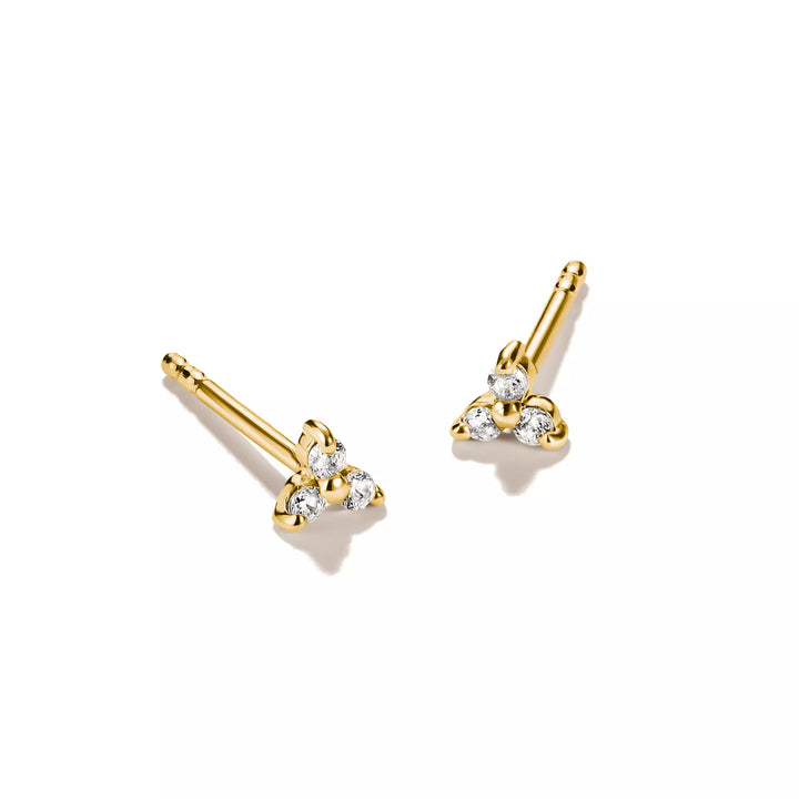 Niche Jewellery Thomas Sabo Stud Earrings Gold with White Zirconia detail