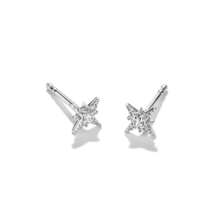 Niche Jewellery Thomas Sabo Mini Star Stud Earrings Silver with White Zirconia detail