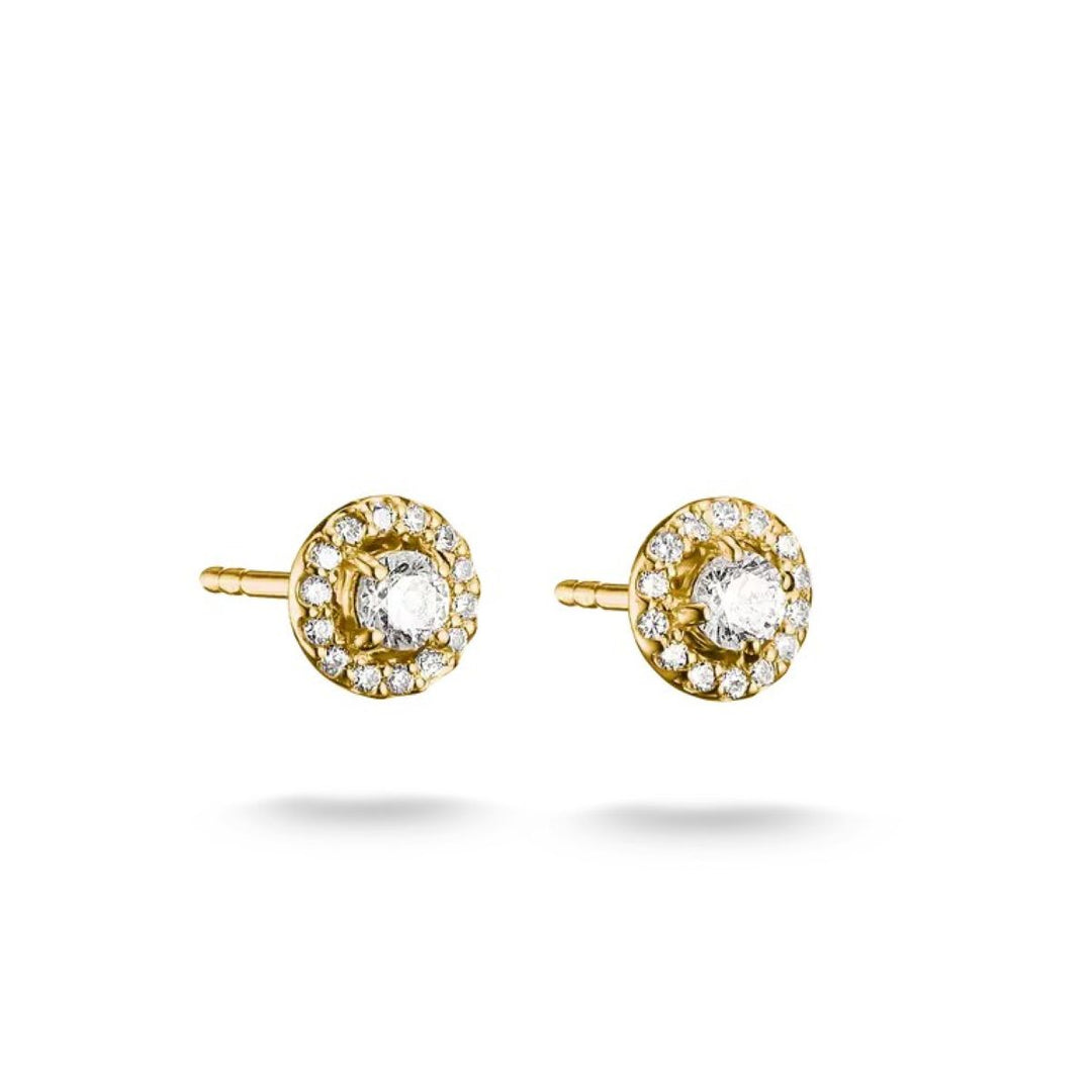 Thomas Sabo Gold Stud Earrings with Brilliant Cut Zirconia