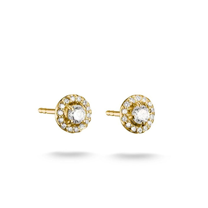 Thomas Sabo Gold Stud Earrings with Brilliant Cut Zirconia