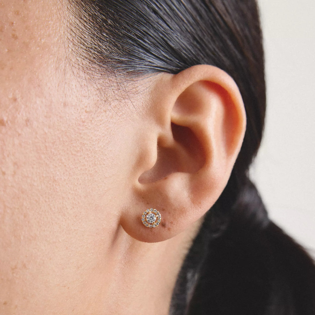 Niche Jewellery Thomas Sabo Stud Earrings Gold with Brilliant Cut Zirconia detail