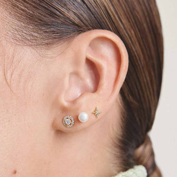 Niche Jewellery Thomas Sabo Stud Earrings Gold with Brilliant Cut Zirconia detail