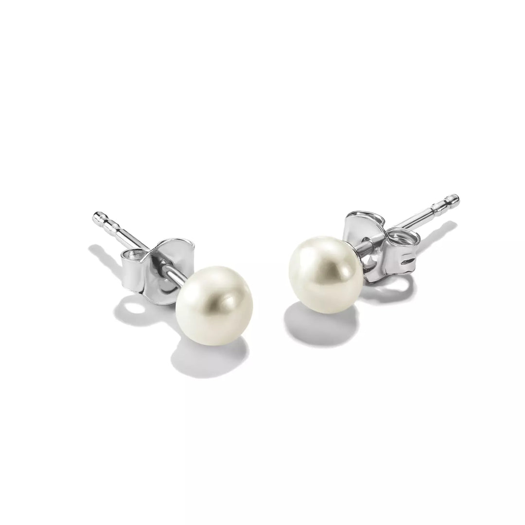Niche Jewellery Thomas Sabo Pearl Stud Earrings Silver detail