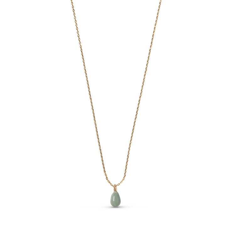 Niche Jewellery Enamel Copenhagen Significant Sage Gold Necklace