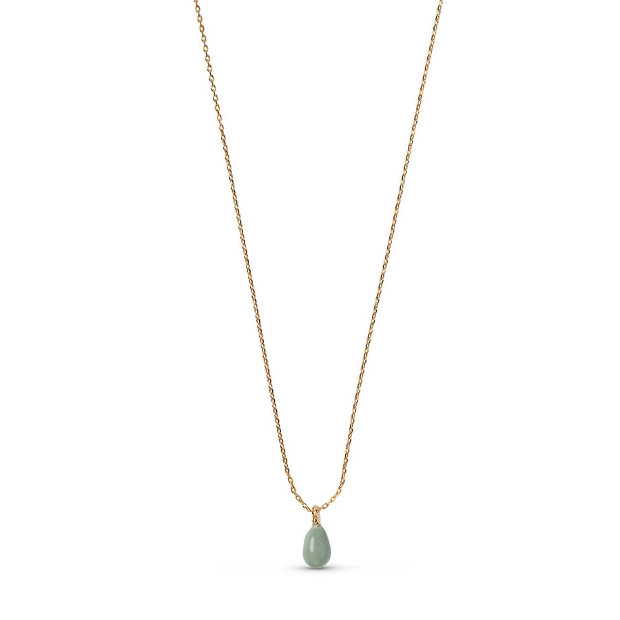 Niche Jewellery Enamel Copenhagen Significant Sage Gold Necklace