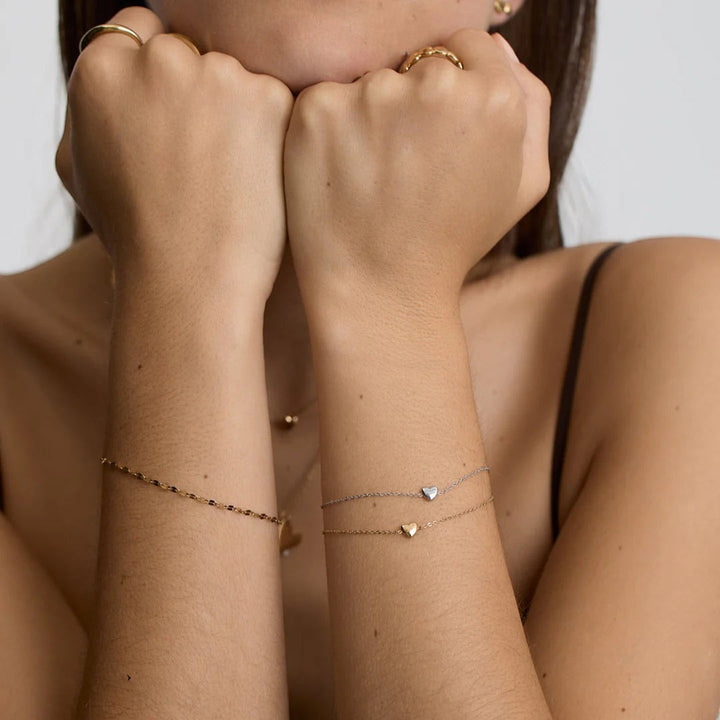 D.Louise Mini Heart Gold Bracelet