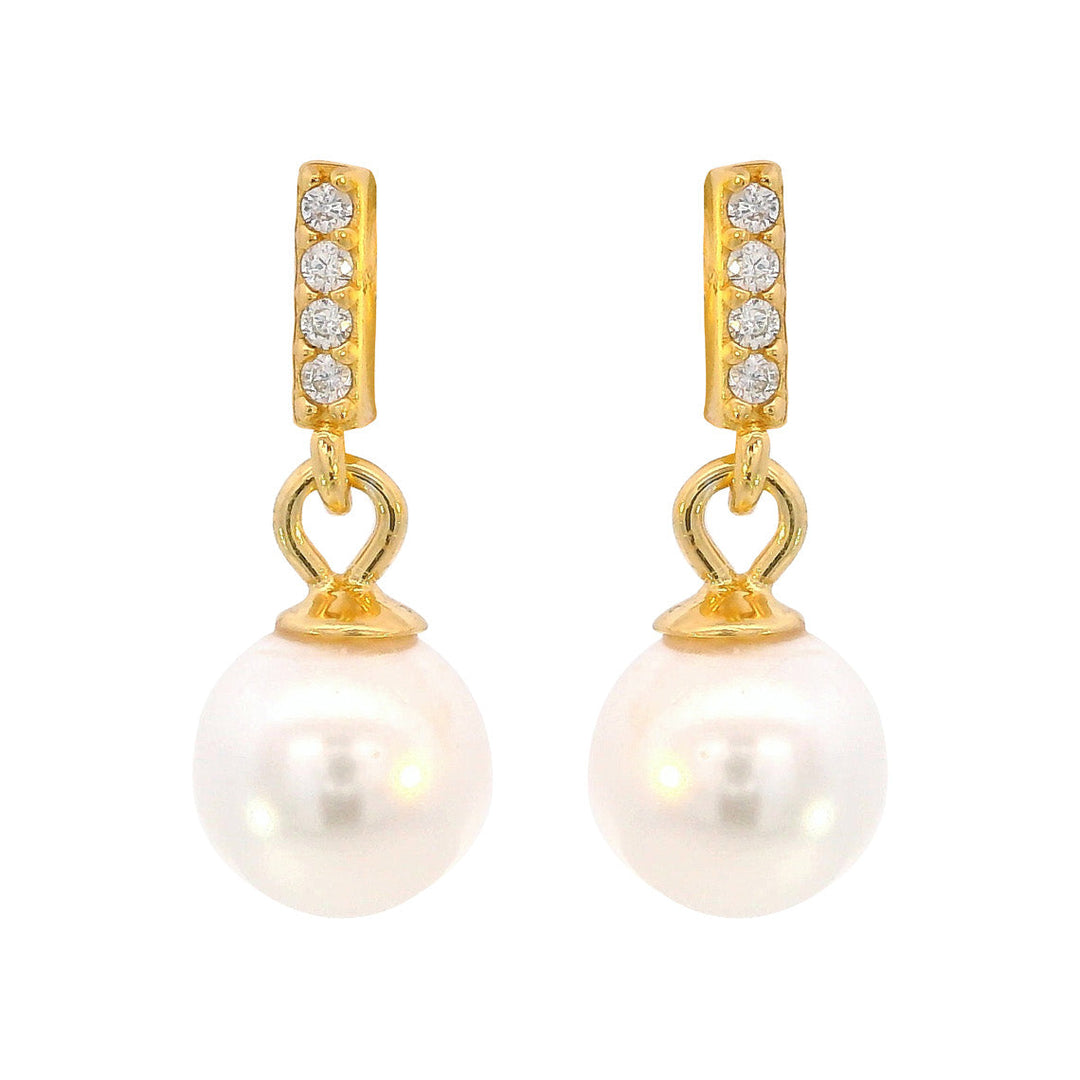 Niche Jewellery Georgini Adagio Effortless Glow Bar Dangle Pearl Earrings