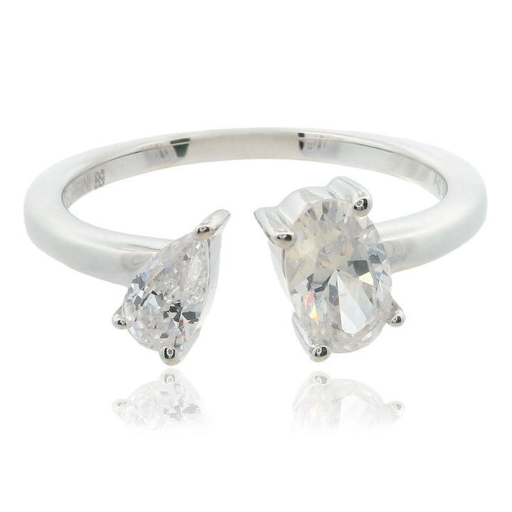 Niche Jewellery Georgini Chic Noel Toi Et Moi Ring - Silver