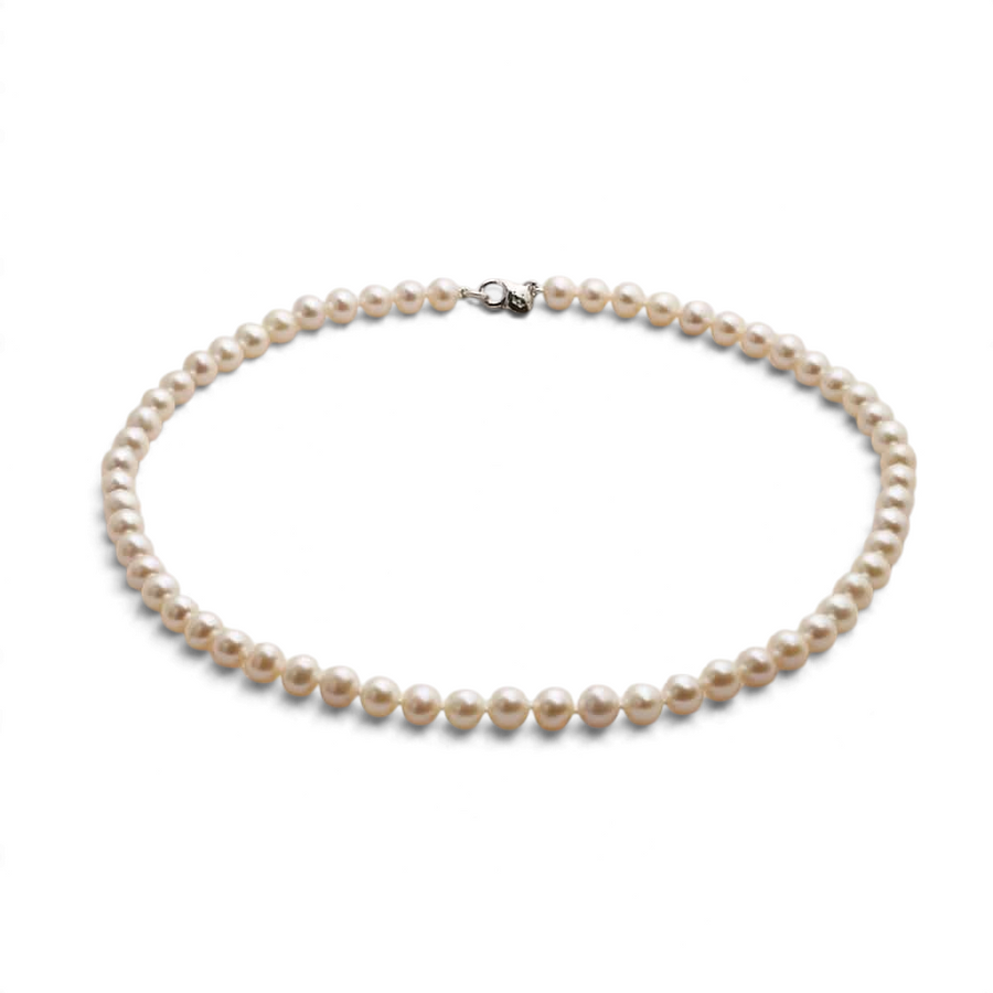 Niche Jewellery Jersey Pearl Signature 7mm Pearl Necklace detail