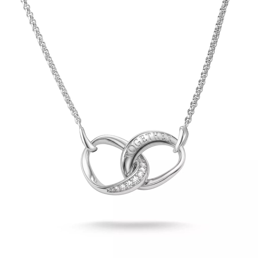 Niche Jewellery Thomas Sabo Together Chain Necklace Silver with White Zirconia