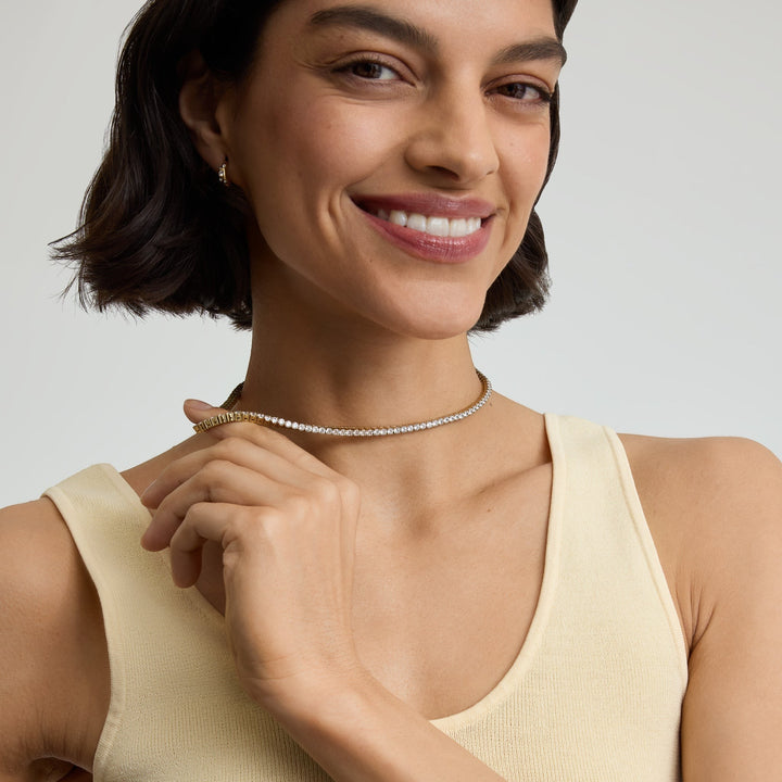 D.Louise Gold Luxe Tennis  Necklace image 6