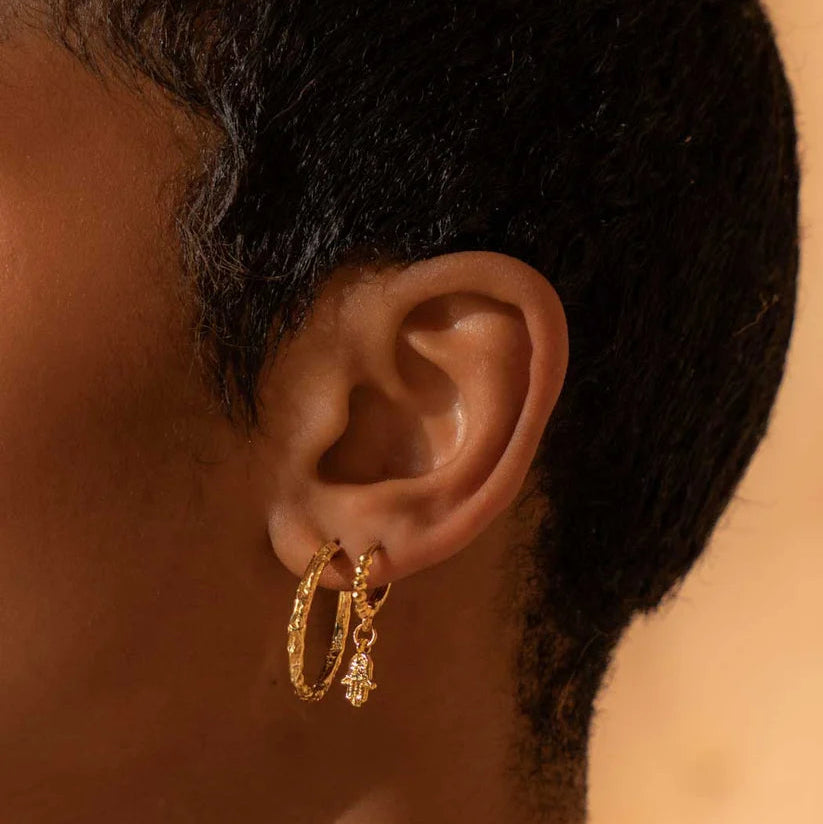 Formation Co Magma Textured Hoop Earrings