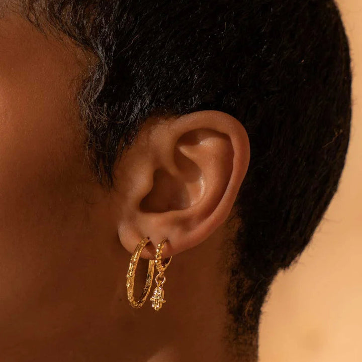 Formation Co Magma Textured Hoop Earrings