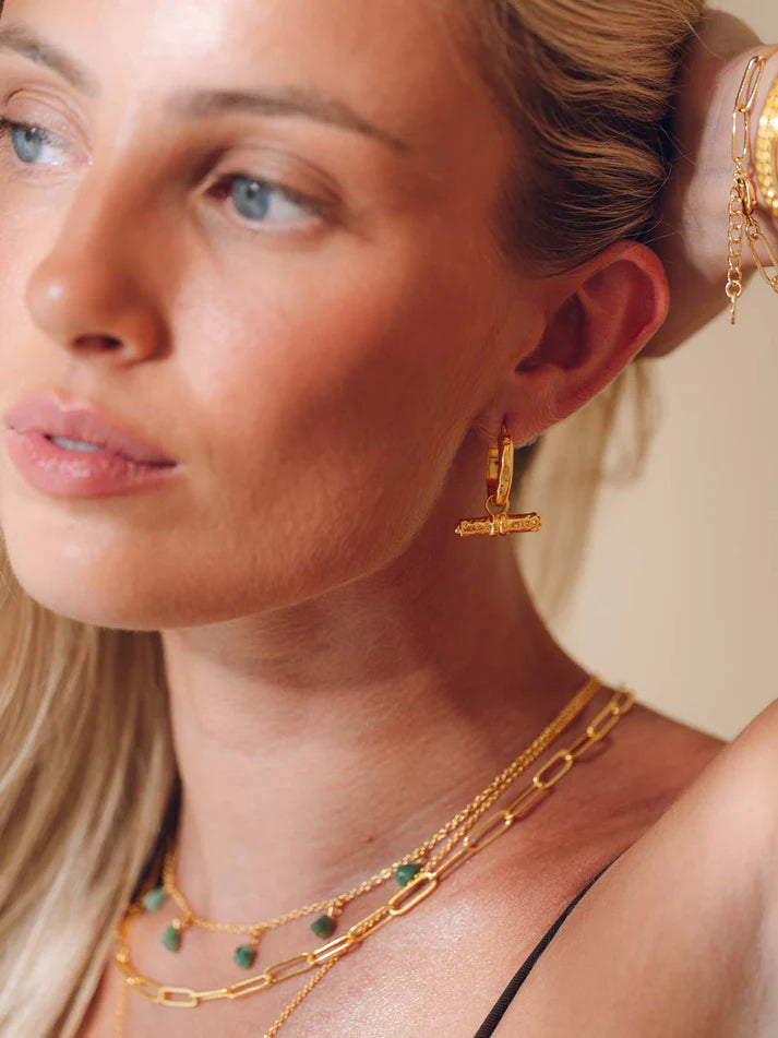 Formation Co Margot T-Bar Hoop Earrings