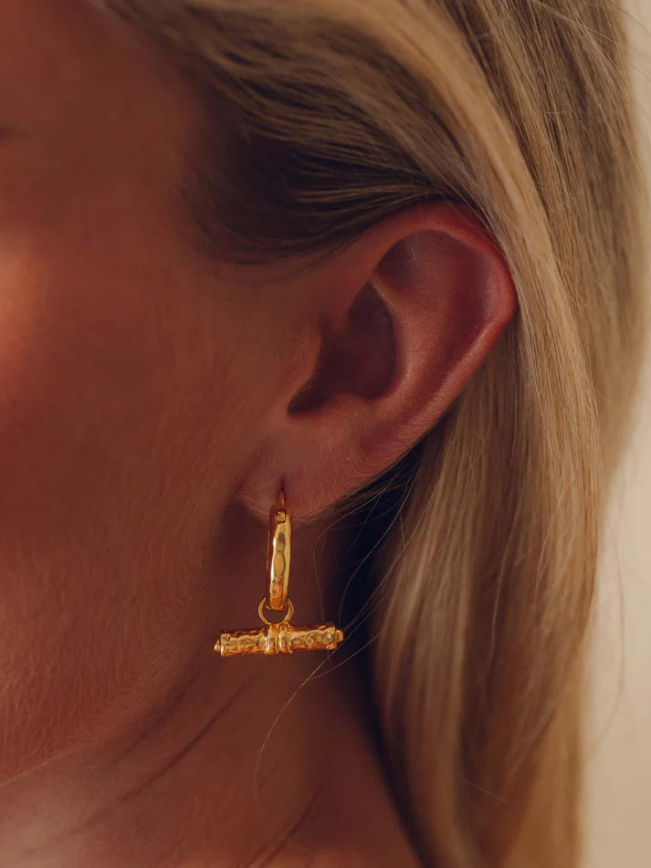 Formation Co Margot T-Bar Hoop Earrings