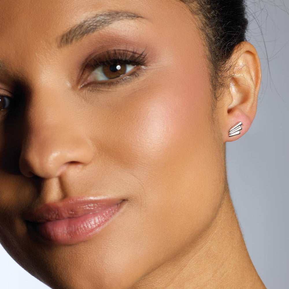 Kit Heath Array Stud Silver Earrings
