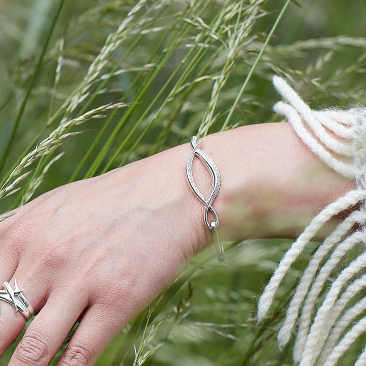 Kit Heath Entwine Twine Twist Pave Hinged Bangle 70227CZ