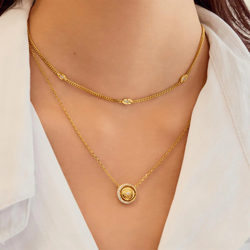 Ania Haie Evil Eye Station Gold Necklace