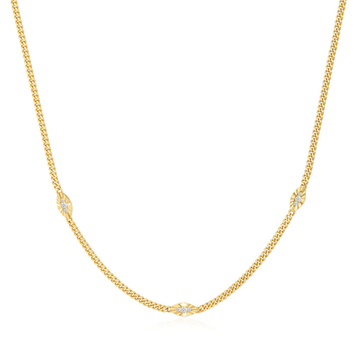 Ania Haie Evil Eye Station Gold Necklace