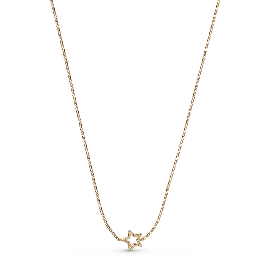 Niche Jewellery Enamel Copenhagen Organic Star Gold Necklace