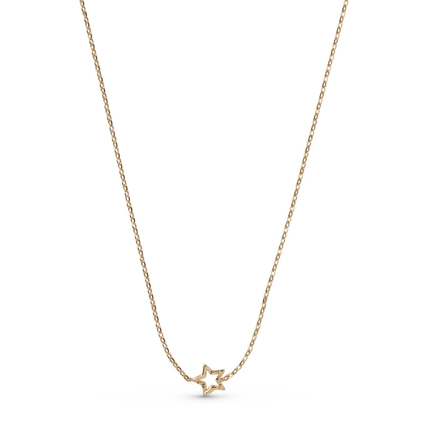 Niche Jewellery Enamel Copenhagen Organic Star Gold Necklace