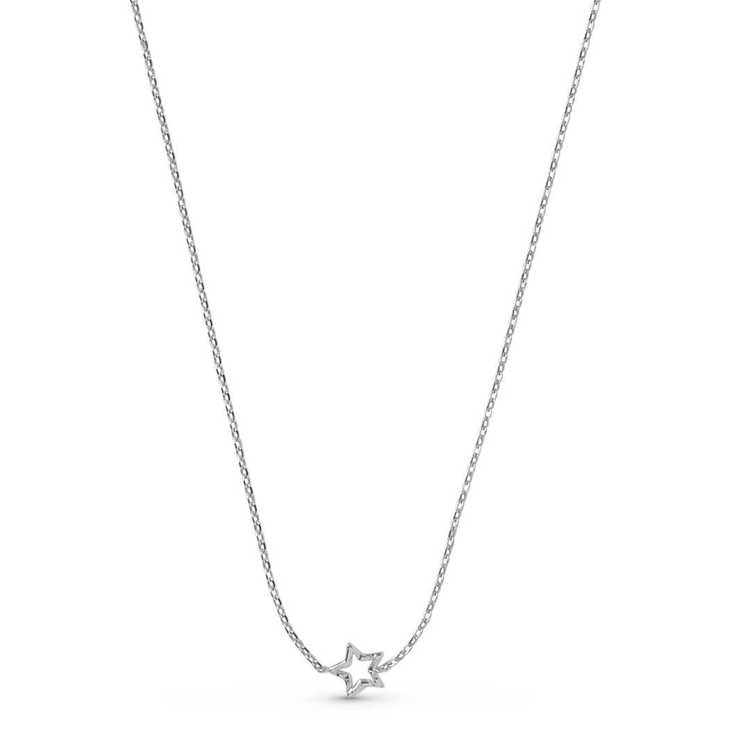 Niche Jewellery Enamel Copenhagen Organic Star Silver Necklace