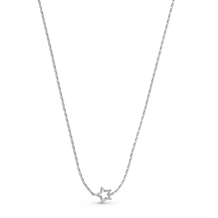 Niche Jewellery Enamel Copenhagen Organic Star Silver Necklace