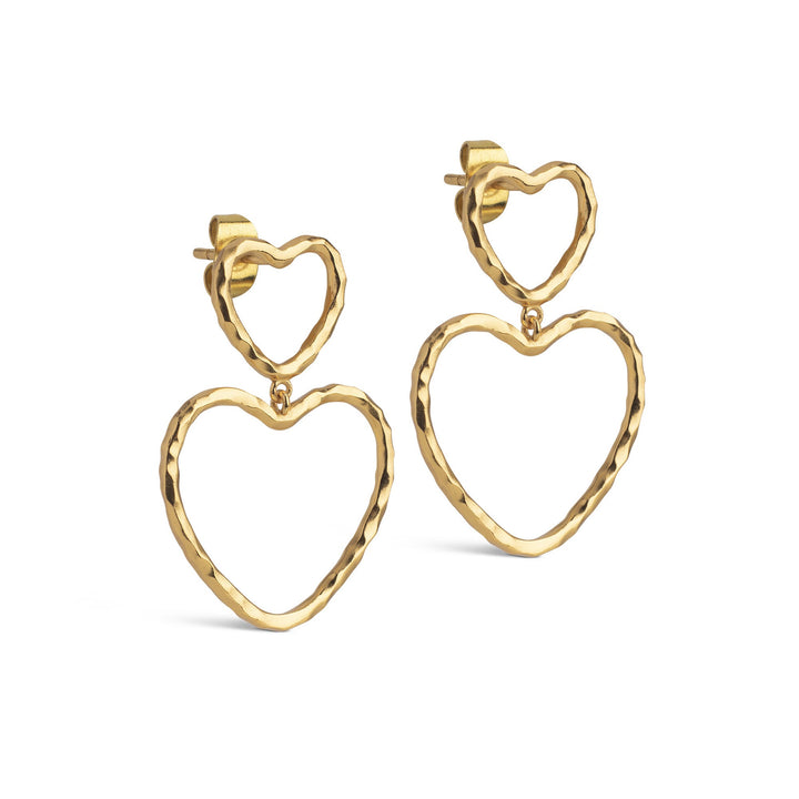 Niche Jewellery Enamel Copenhagen Organic Lovelink Gold Earrings