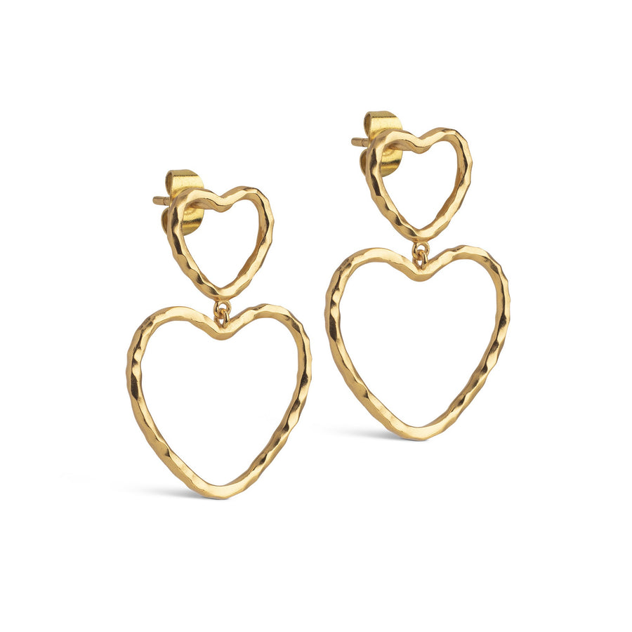 Niche Jewellery Enamel Copenhagen Organic Lovelink Gold Earrings