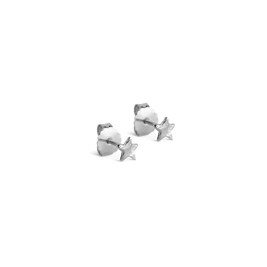 Niche Jewellery Enamel Copenhagen Star Energy Silver Stud Earrings