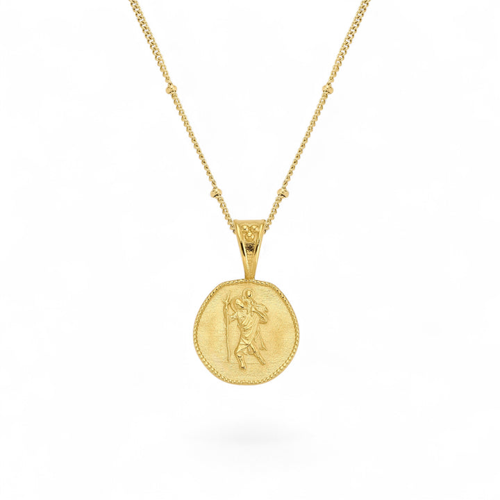 D.Louise St. Christopher Gold Necklace - Stay Safe Wherever You Go