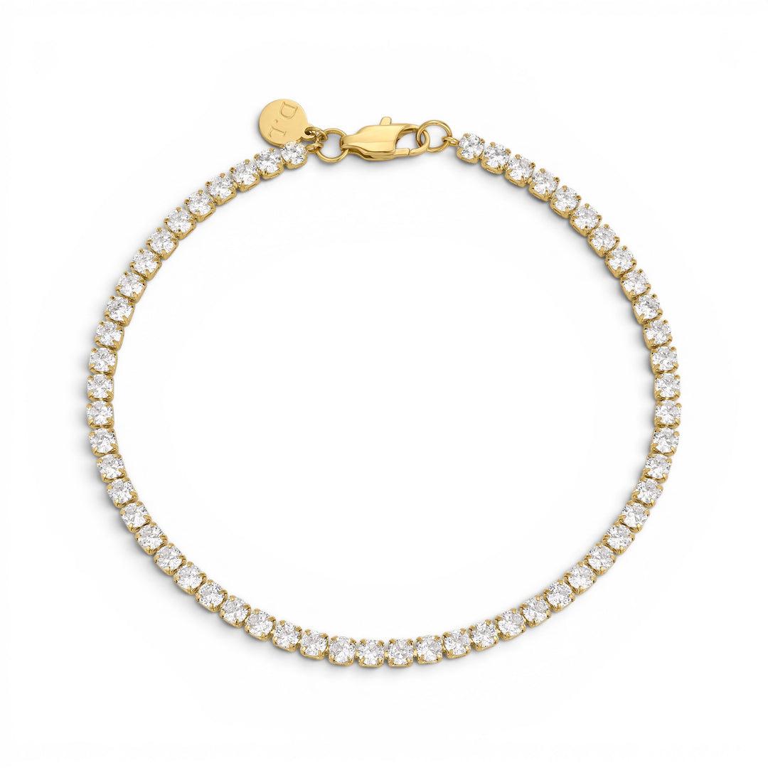 D.Louise Gold Tennis Bracelet