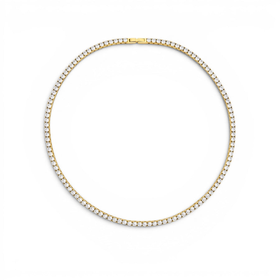 D.Louise Gold Luxe Tennis  Necklace detail view