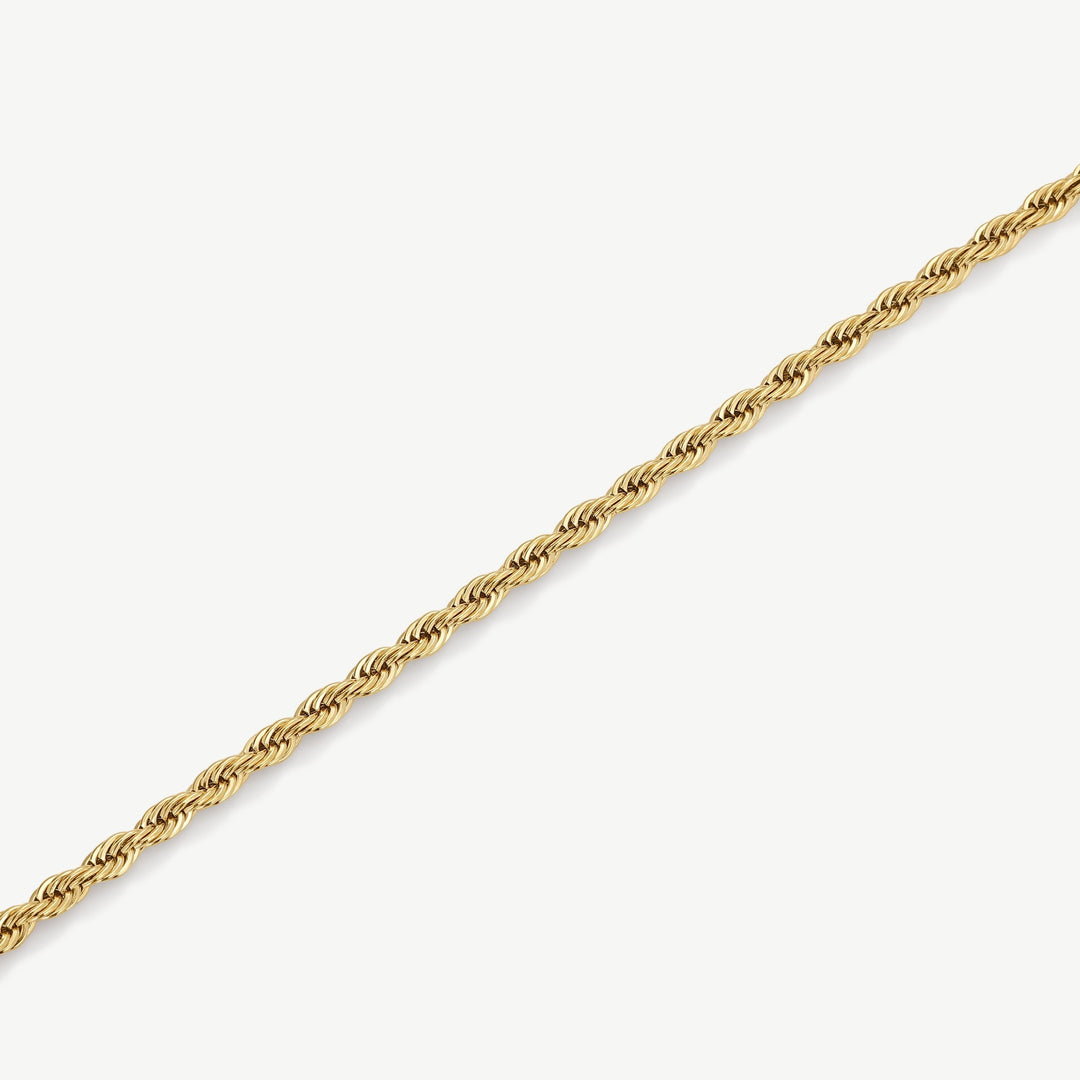 D.Louise Rope Gold Bracelet close up
