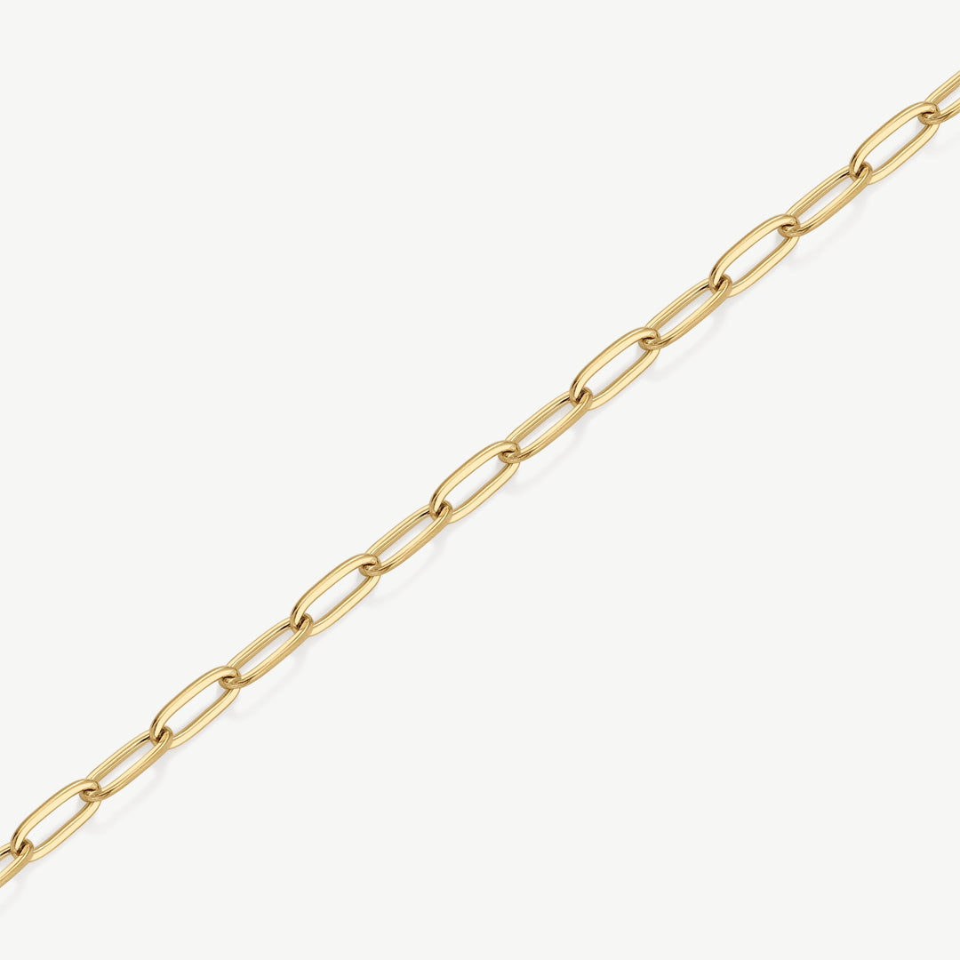 D.Louise Paperclip Gold Bracelet product view