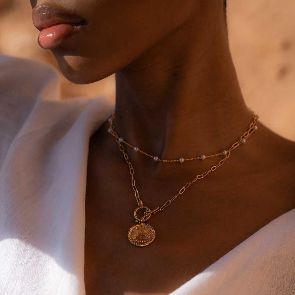 Niche Jewellery Formation Co Rising Sun Necklace detail