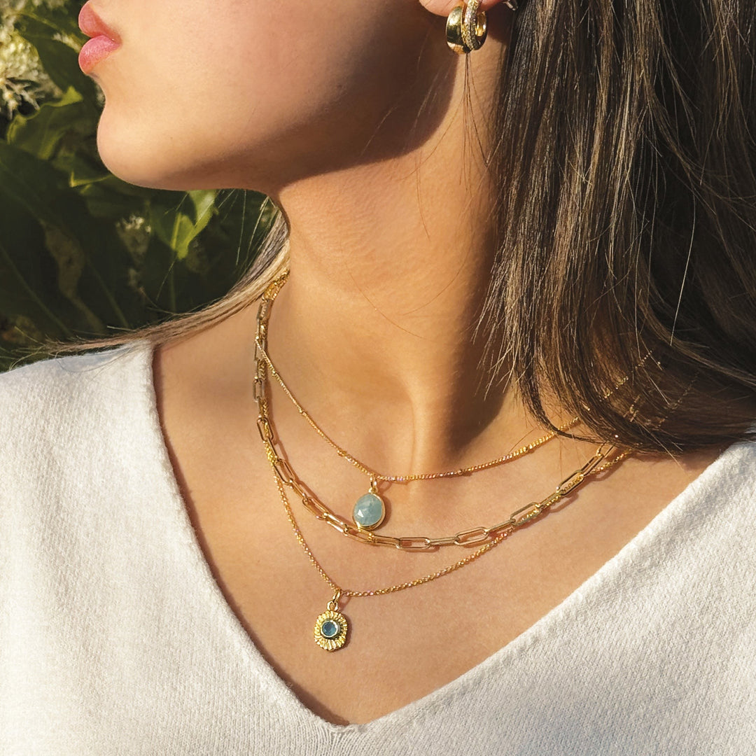 Sarah Alexander Samoa Gemstone Talisman Pendant Necklace