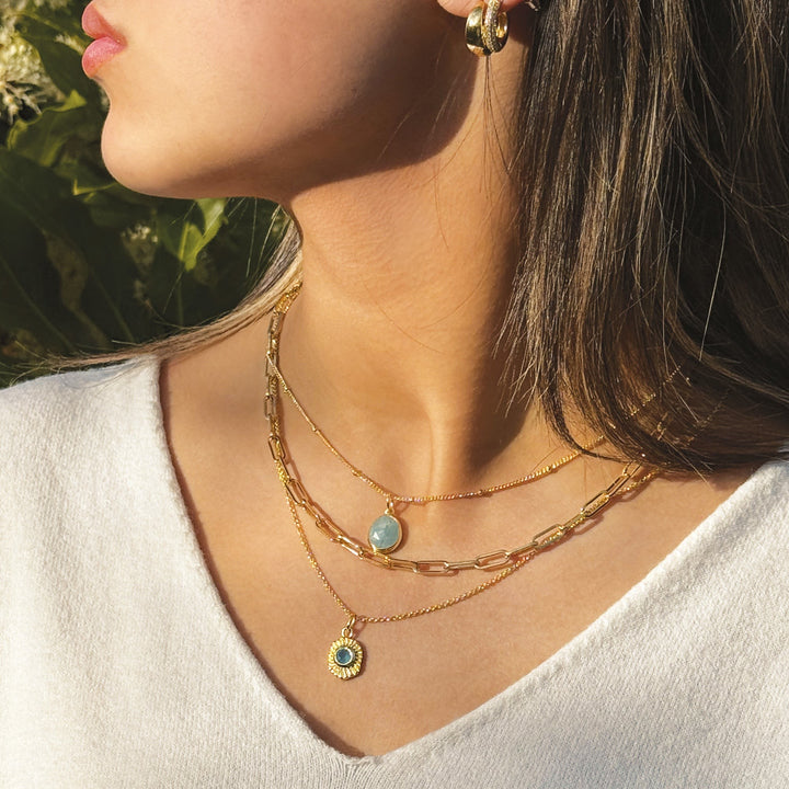 Sarah Alexander Samoa Gemstone Talisman Pendant Necklace