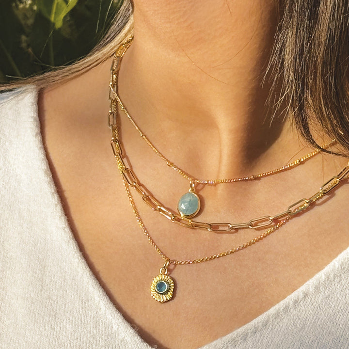 Sarah Alexander Samoa Gemstone Talisman Pendant Necklace