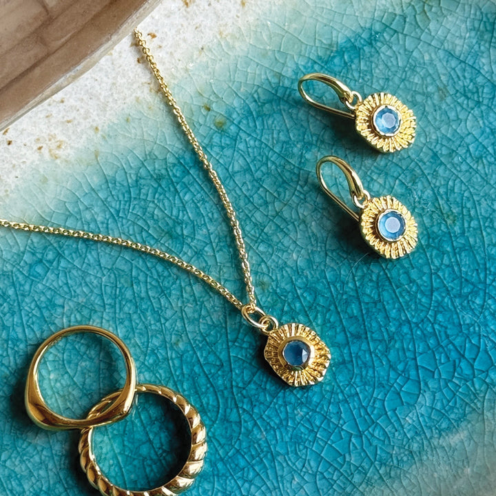 Sarah Alexander Samoa Gemstone Talisman Pendant Necklace