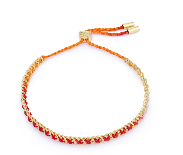 Boho Betty Lilia Sunset Ombre Gold Woven Bracelet