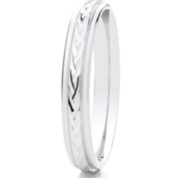 Patterned Paladium 950 Ring