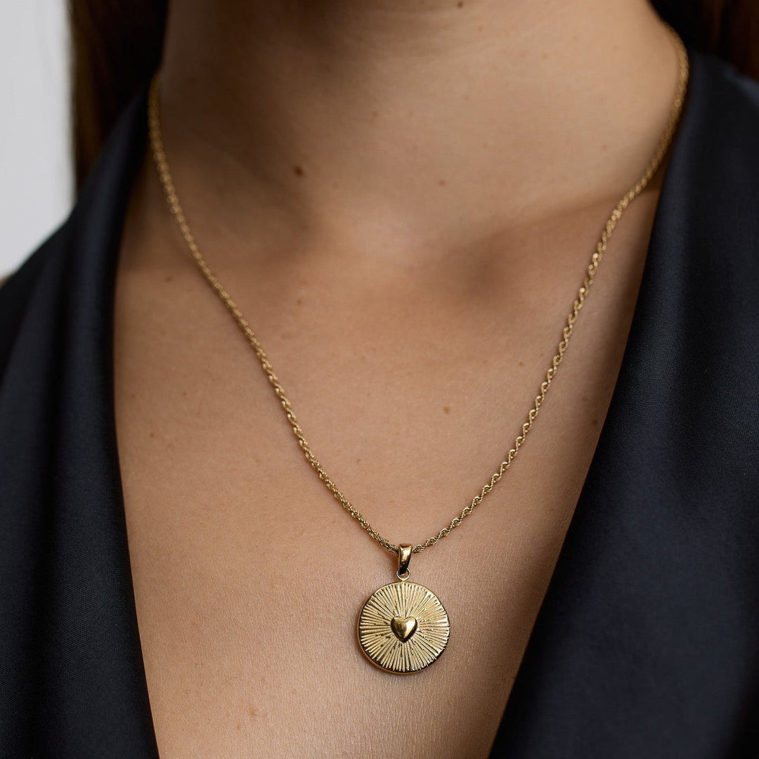 D.Louise Talisman Heart Gold Necklace product view