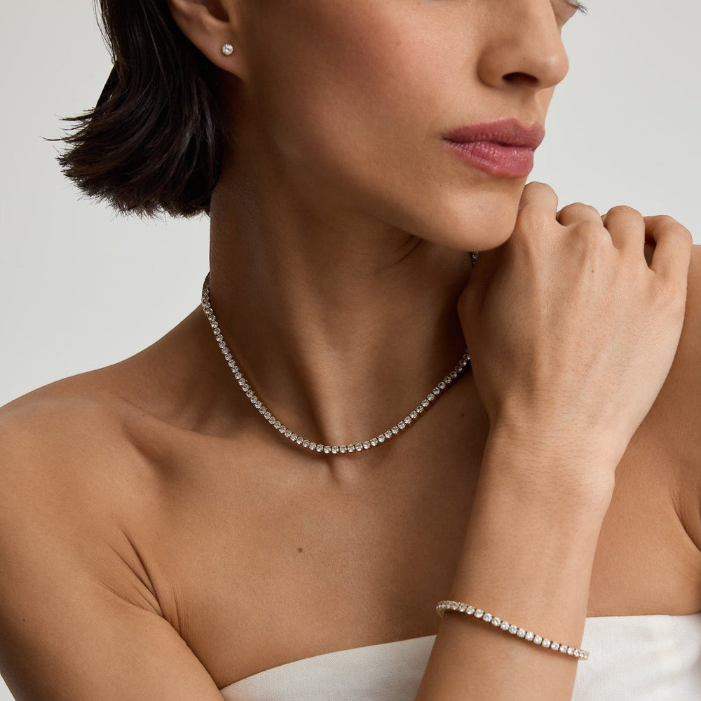 D.Louise Gold Luxe Tennis  Necklace